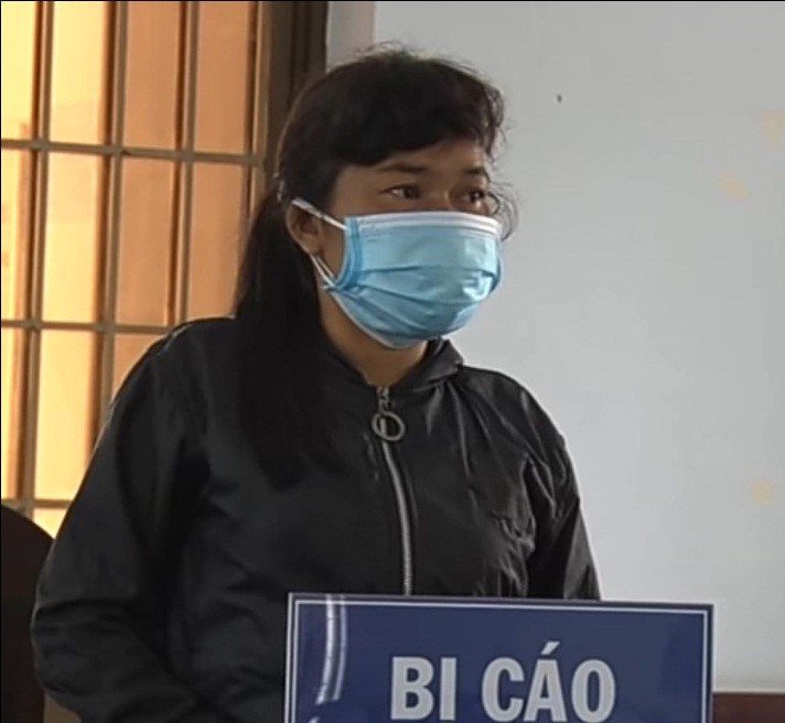 Bị cáo Nguyễn Thị Bé tại tòa